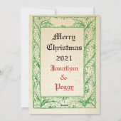 Maria und Jesus heilige Grenzdecke Feiertagskarte (Rückseite)