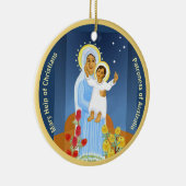 Maria und Jesus in Australien Keramik Ornament (Rechts)