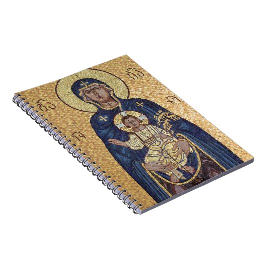 Maria und Jesus Mosaik Notizblock (Rechte Seite)