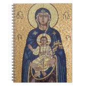 Maria und Jesus Mosaik Notizblock (Vorderseite)