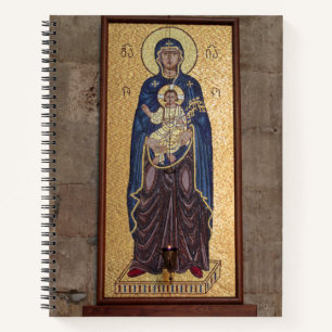 Maria- und Jesus-Mosaik Notizbuch