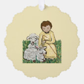 Maria und Jesus Ornament Karte (Vorderseite)