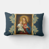 Maria und Jesus Unbeflecktes Herz Lendenkissen (Vorderseite)