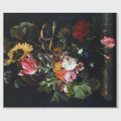 Maria van Oosterwyck Bouquet von Blume in einer Va Geschenkpapier (Flach)