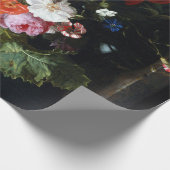 Maria van Oosterwyck Bouquet von Blume in einer Va Geschenkpapier (Ecke)