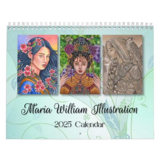 Maria William Illustration 2025 Kalender (Titelbild)