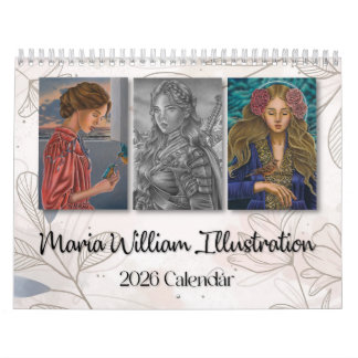 Maria William Illustration 2026 Kalender