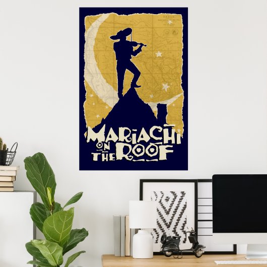 Mariachi am Dach Poster (Heimbüro)