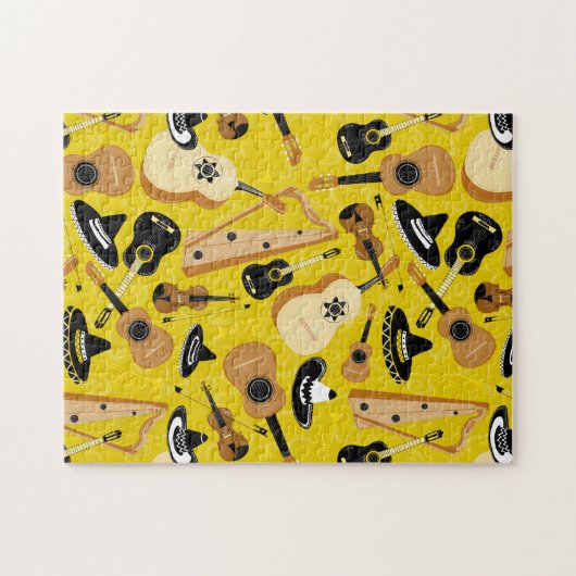 Mariachi Band Instruments Puzzle (Horizontal)