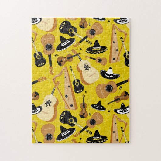 Mariachi Band Instruments Puzzle (Vertikal)