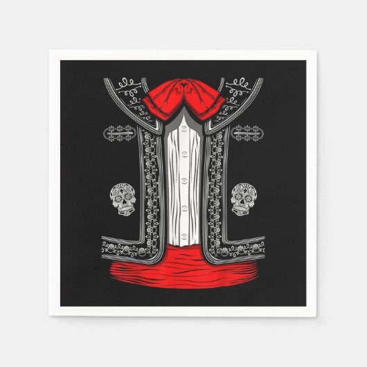 Mariachi Charro Mexican Cinco de Mayo Kostüm Serviette (Vorderseite)