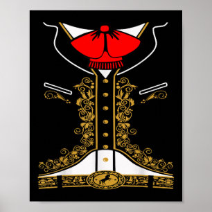 Mariachi Charro Mexikanisches Kostüm für Cinco de  Poster