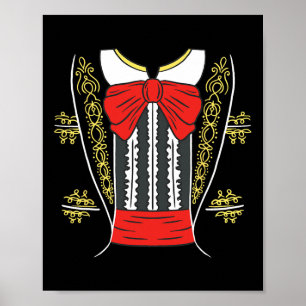 Mariachi Charro Mexikanisches Kostüm für Cinco de  Poster