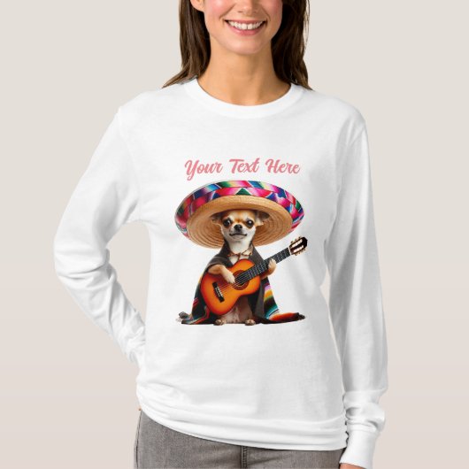 Mariachi Chihuahua Serenade T-Shirt (Vorderseite)