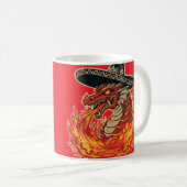 Mariachi-Drachen-Salsa Kaffeetasse (VorderseiteRechts)