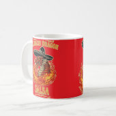 Mariachi-Drachen-Salsa Kaffeetasse (Vorderseite Links)
