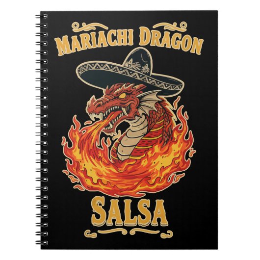Mariachi-Drachen-Salsa Notizblock (Vorderseite)