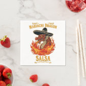 Mariachi-Drachen-Salsa Serviette (Beispiel)