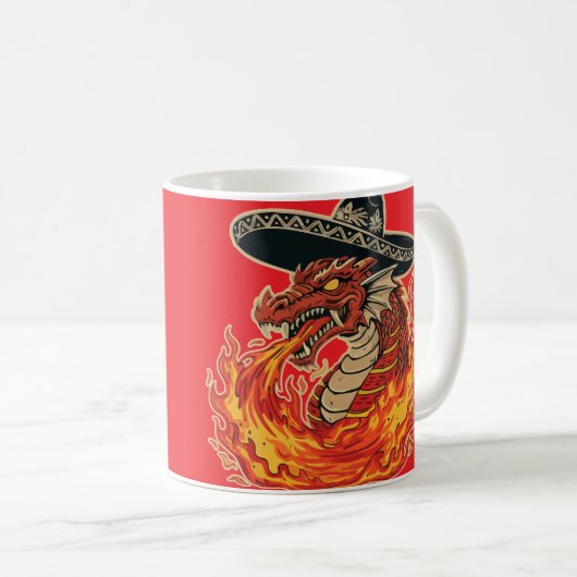 Mariachi Dragon Salsa Kaffeetasse (VorderseiteRechts)