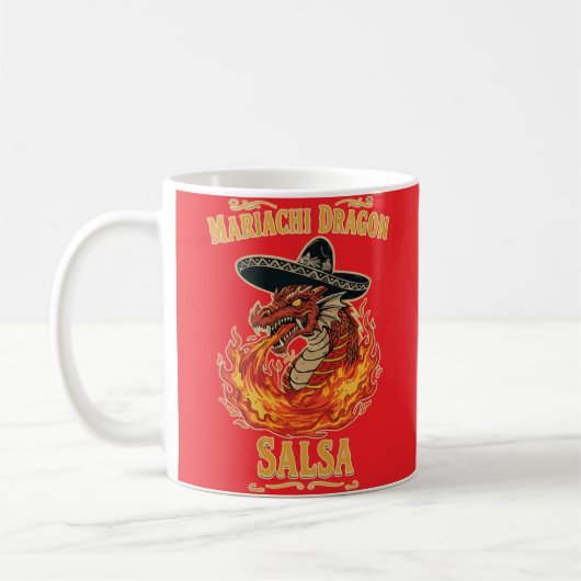 Mariachi Dragon Salsa Kaffeetasse (Links)