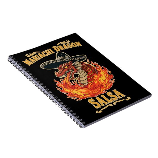 Mariachi Dragon Salsa Notizblock (Rechte Seite)