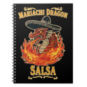 Mariachi Dragon Salsa Notizblock (Vorderseite)