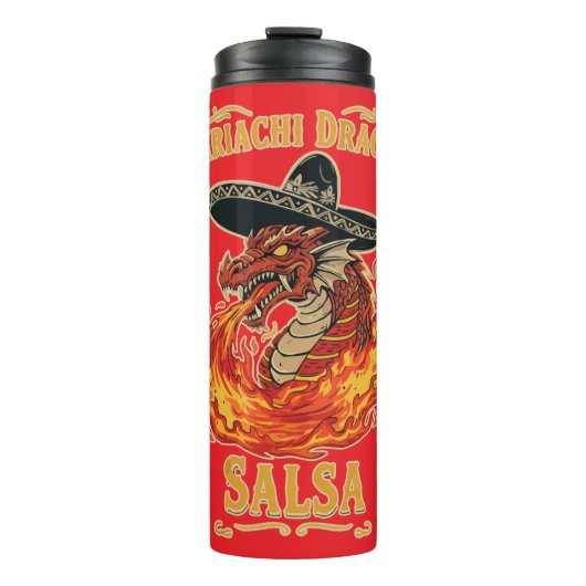 Mariachi Dragon Salsa Thermosbecher (Vorderseite)