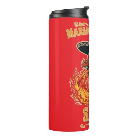 Mariachi Dragon Salsa Thermosbecher (Nach links gedreht)