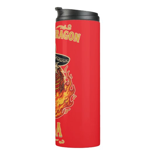 Mariachi Dragon Salsa Thermosbecher (Nach rechts gedreht)