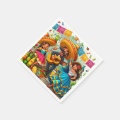 Mariachi Fiesta Serviette (Ecke)