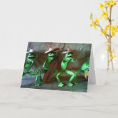MARIACHI FROG GROUP BIRTHDAY CARD KARTE (Gelbe Blume)