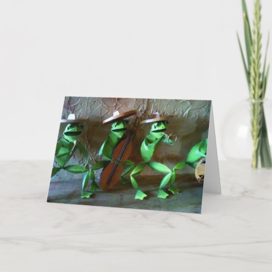 MARIACHI FROG GROUP BIRTHDAY CARD KARTE (Vorderseite)