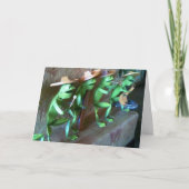 MARIACHI FROGS SAY FAPPY BIRTHDAY KARTE (Vorderseite)