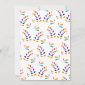 Mariachi Girl Mexcian Fiesta Geburtstagsparty Einladung (Rückseite)