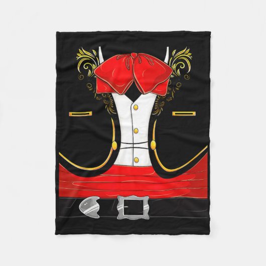 Mariachi Halloween-Kostüm Charro Cinco De Fleecedecke (Vorderseite)