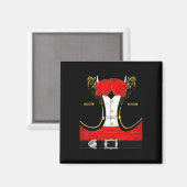 Mariachi Halloween-Kostüm Charro Cinco De Magnet (Vorderseite/Rückseite)