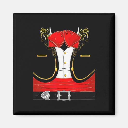 Mariachi Halloween-Kostüm Charro Cinco De Magnet (Vorne)