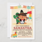 Mariachi Heilige Guacamole Einladung zu einem Jahr (Vorderseite)