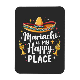Mariachi ist mein Happy Place Mexico Music Saxopho Magnet