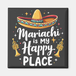Mariachi ist mein Happy Place Mexico Music Saxopho Magnet