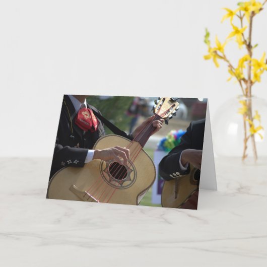Mariachi Karte (Gelbe Blume)