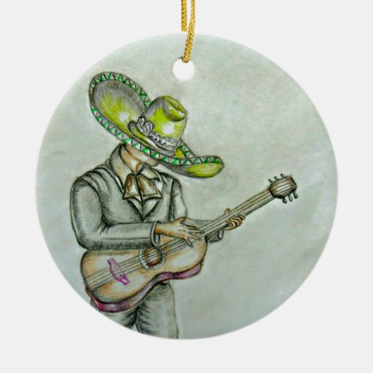 Mariachi Keramikornament (Vorne)