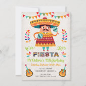 Mariachi Mexcian Fiesta Einladung zum Geburtstag (Vorderseite)