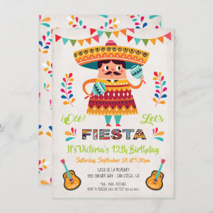Mariachi Mexcian Fiesta Einladung zum Geburtstag