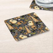 Mariachi Music Fun Rechteckiger Pappuntersetzer (angewinkelt)