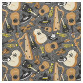 Mariachi Orchestra Instruments Muster Stoff (Nahaufnahme)