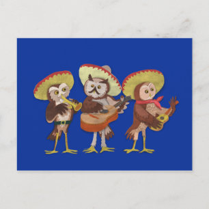 Mariachi Owl Band Postkarte
