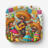 Mariachi Pappteller (Vorderseite)