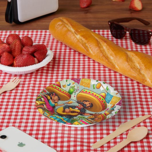 Mariachi Pappteller (Picknick)