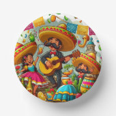 Mariachi Pappteller (Vorderseite)